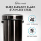 Simpli-Magic 65 Liter / 17 Gallon Open Top Trash Can, Elegant Black Finish