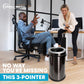 Simpli-Magic 65 Liter / 17 Gallon Open Top Trash Can, Elegant Black Finish