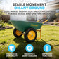 SIMPLI-Magic Dual-Wheel Wheelbarrow Garden Cart - Heavy Duty Yard Cart with 5 Cu Ft Capacity, 330 lb Load, 13” Pneumatic Wheels & Built-in Stand for Lawn, Soil, Mulch & Construction