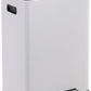 Simpli-Magic Infinity Edge 60 Liter / 16 Gallon Rectangular Hands-Free Extra Large Kitchen Step Trash Can, Soft-Close Single Lid Recycling Bin, Stainless Steel, White