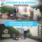 Simpli-Magic 2-in-1 Convertible Hand Truck Dolly, 800 lb Capacity, Heavy Duty with Upgraded Rubber Wheels, Folding Platform Cart