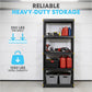 Simpli-Magic 5-Tier Heavy Duty Plastic Storage Shelving Unit, Garage & Outdoor Organizer, Modular Rack, 36 x 24 x 75 Inches, 250 lbs per Shelf, 1250 lbs Total Capacity