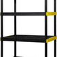 Simpli-Magic 4-Tier Heavy Duty Plastic Storage Shelving Unit, Garage & Basement Organizer, Modular Rack, 36 x 24 x 57 Inches, 250 lbs per Shelf, 1000 lbs Total Capacity