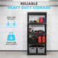 Simpli-Magic 5-Tier Heavy Duty Plastic Storage Shelving Unit, Garage & Basement Organizer, Modular Rack, 36 x 18 x 75 Inches, 200 lbs per Shelf, 1000 lbs Total Capacity