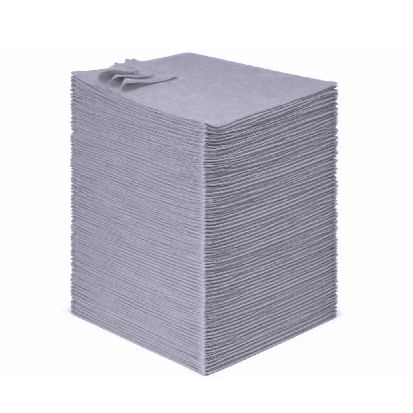 Simpli-Magic Extra Large Multi-Purpose Microfiber Cleaning Cloth Towels, Case of 100 (18” x 18”), Grey