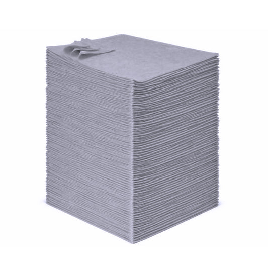 Simpli-Magic Extra Large Multi-Purpose Microfiber Cleaning Cloth Towels, Case of 100 (18” x 18”), Grey