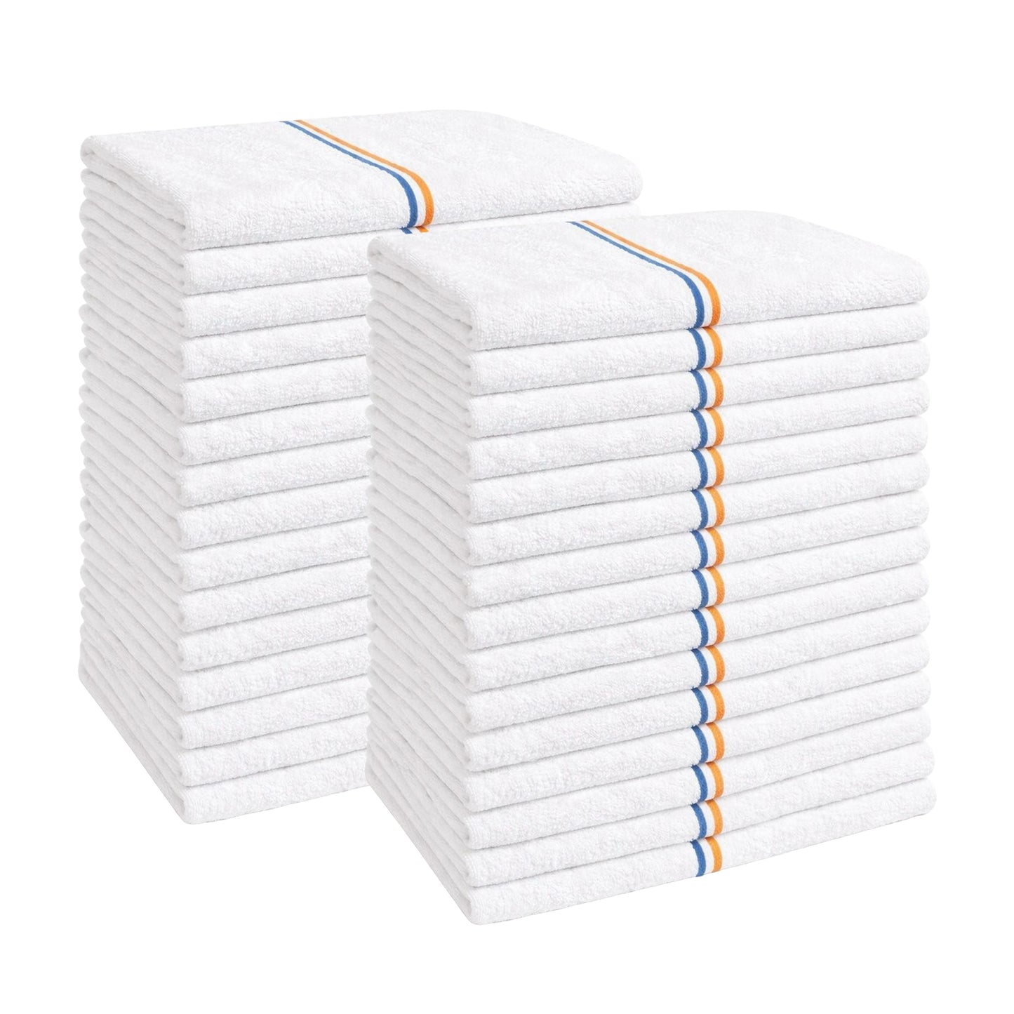 Simpli-Magic Multi-Purpose Terry Towels 240-Pack, 15" x 18" Quick Dry White – Auto Cleaning and Detailing, Bar Towels, Shop & Household Use