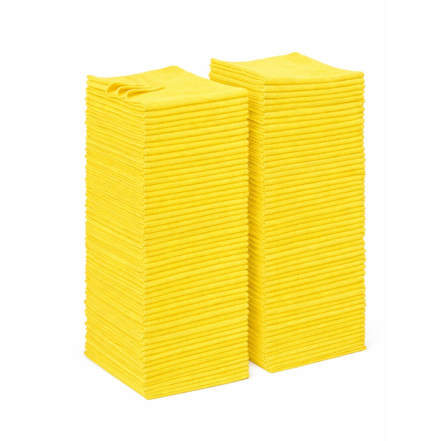 Simpli-Magic Multi-Purpose Microfiber Cleaning Cloth Wash Towels, Pack of 100 (12” x 12”), Yellow