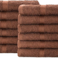 Simpli-Magic Cotton Hand Towels, Brown (Size: 16" x 27")