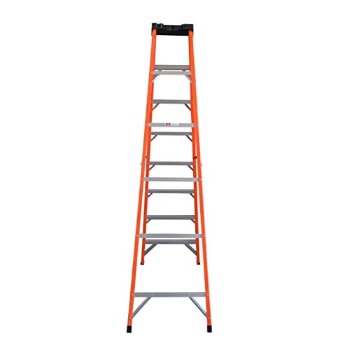 8-Foot Fiberglass Step Ladder, 250 Pound Capacity