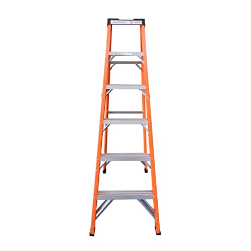 6-Foot Fiberglass Step Ladder, 250 Pound Capacity