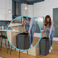 SIMPLI-MAGIC 79503 13 Gallon Touchless Sensor Trash Can, Rectangle Garbage Bin, Perfect for Home, Kitchen, Office, Gray