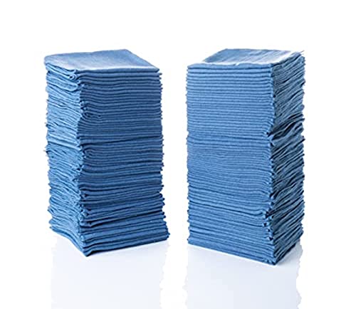 Simpli-Magic Cotton Shop Towels, Blue (Size: 14" x 12")
