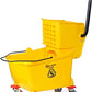 Simpli-Magic 79358 Commercial Mop Bucket with Side Press Wringer, 26 Quart, Yellow