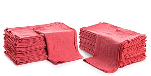 Simpli-Magic 79141 Shop Towels 14"x12", Pack of 150, Red