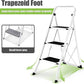 SIMPLI-MAGIC Step Ladder, 3 Step Stool Ergonomic Folding Step Stool with Wide Anti-Slip Pedal Sturdy Step Stool for Adults Multi-Use for Household, Kitchen，Office Step Ladder Stool (3 Step - White)