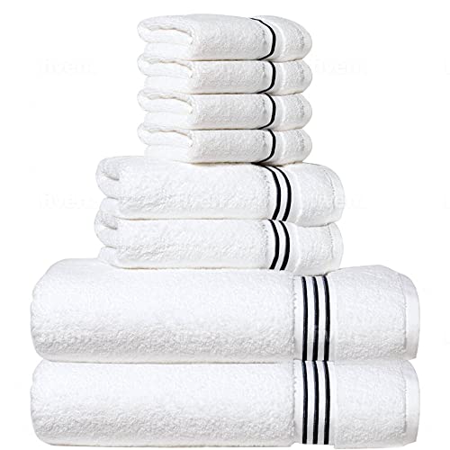 Premium White Spa Bath Towels, 27x54