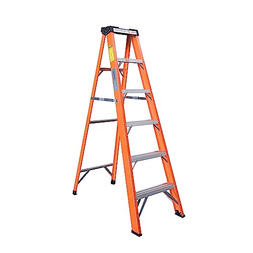 6-Foot Fiberglass Step Ladder, 250 Pound Capacity