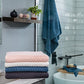 Simpli-Magic Diamond Design Cotton Bath Towels, Gray (Full Case of 32 Bath Towels)