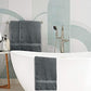 Simpli-Magic Cotton Bath Towels, Gray, (Size: 24" x 46")