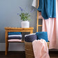 Simpli-Magic Diamond Design Cotton Bath Towels, Gray (Full Case of 32 Bath Towels)