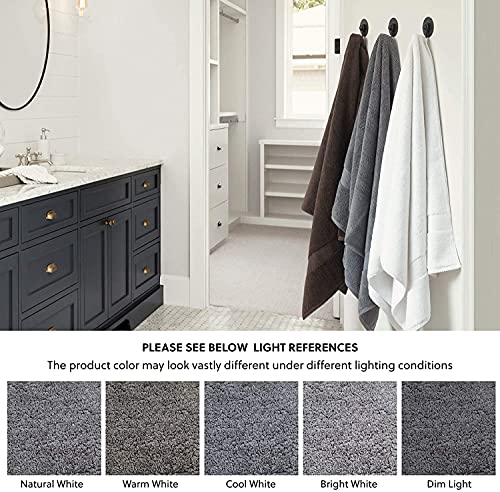 Simpli-Magic Cotton Bath Towels, Gray, (Size: 24" x 46")