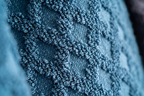Simpli-Magic Diamond Design Cotton Bath Towels, Gray (Full Case of 32 Bath Towels)