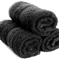 SIMPLI-MAGIC 79178 Cotton Hand Towels, 16"x27", Black, Not Bleach Proof, 12 Piece (Pack of 12, 144 Count Total)