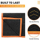 Simpli-Magic Heavy Duty Padded Moving Blankets (24 Pack), Black/Orange