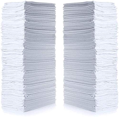 Simpli-Magic 79100 Shop Towels, 14"x12", Basic White, 50 Count
