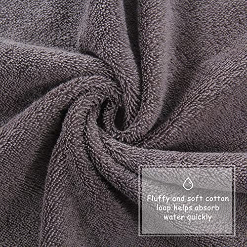 Simpli-Magic Cotton Bath Towels, Gray, (Size: 24" x 46")