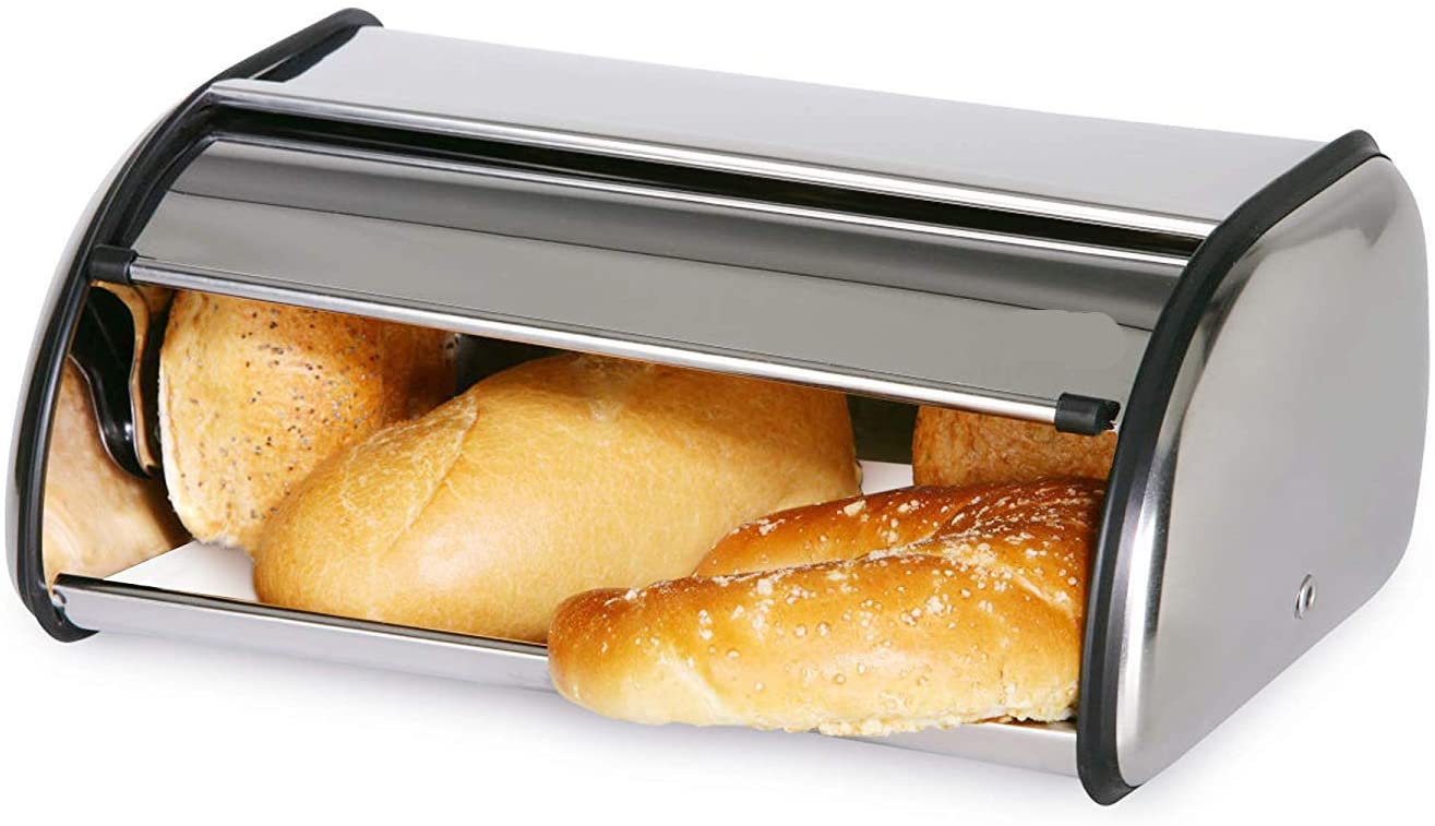 Stainless Steel Bread Box (UPC # 737857791958)