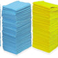 Yellow Blue - Box of Microfiber Edgeless Cloths (Case of 600)