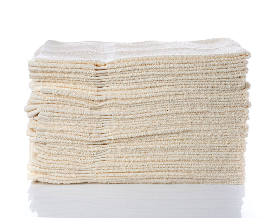 Simpli-Magic Cotton Hand Towels, Cream (Size: 16" x 27" - Case of 144)