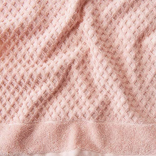 100% Cotton Pink Diamond Bath Towels (4-Pack)