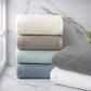 100% Cotton WHITE POPCORN BATH TOWELS - (4 Pack)