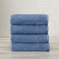 100% Cotton BLUE DIAMOND BATH TOWELS - (4 Pack)