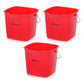 Red Pail Buckets (Case of 12)