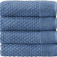 100% Cotton BLUE DIAMOND BATH TOWELS - (4 Pack)