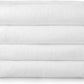 100% Cotton WHITE POPCORN BATH TOWELS - (4 Pack)