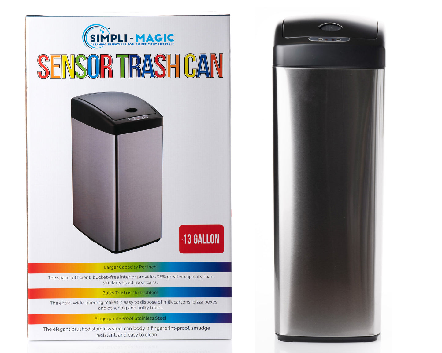 Sensor Trash Can (13 Gallon)- Square