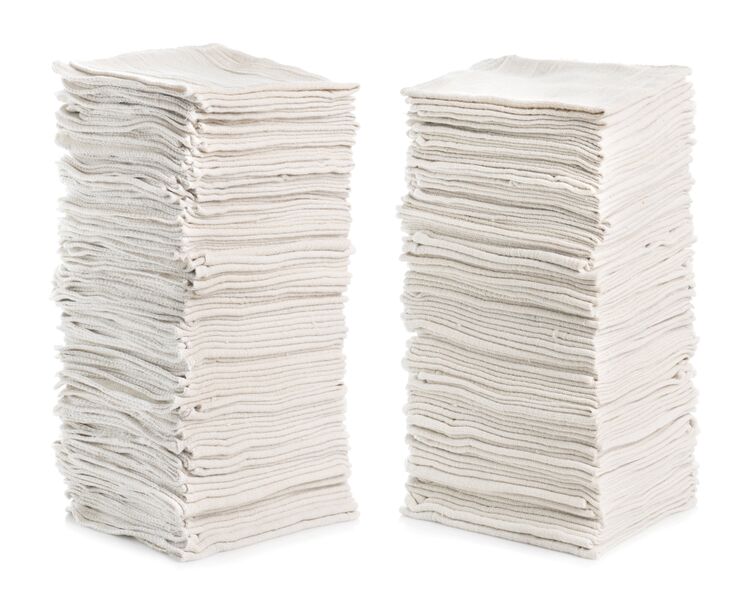White Shop Towels (Case of 150)