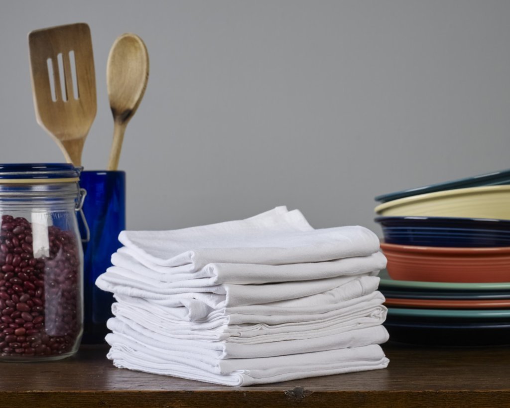 Flour Sack Kitchen Towels (Size: 24" x 24")
