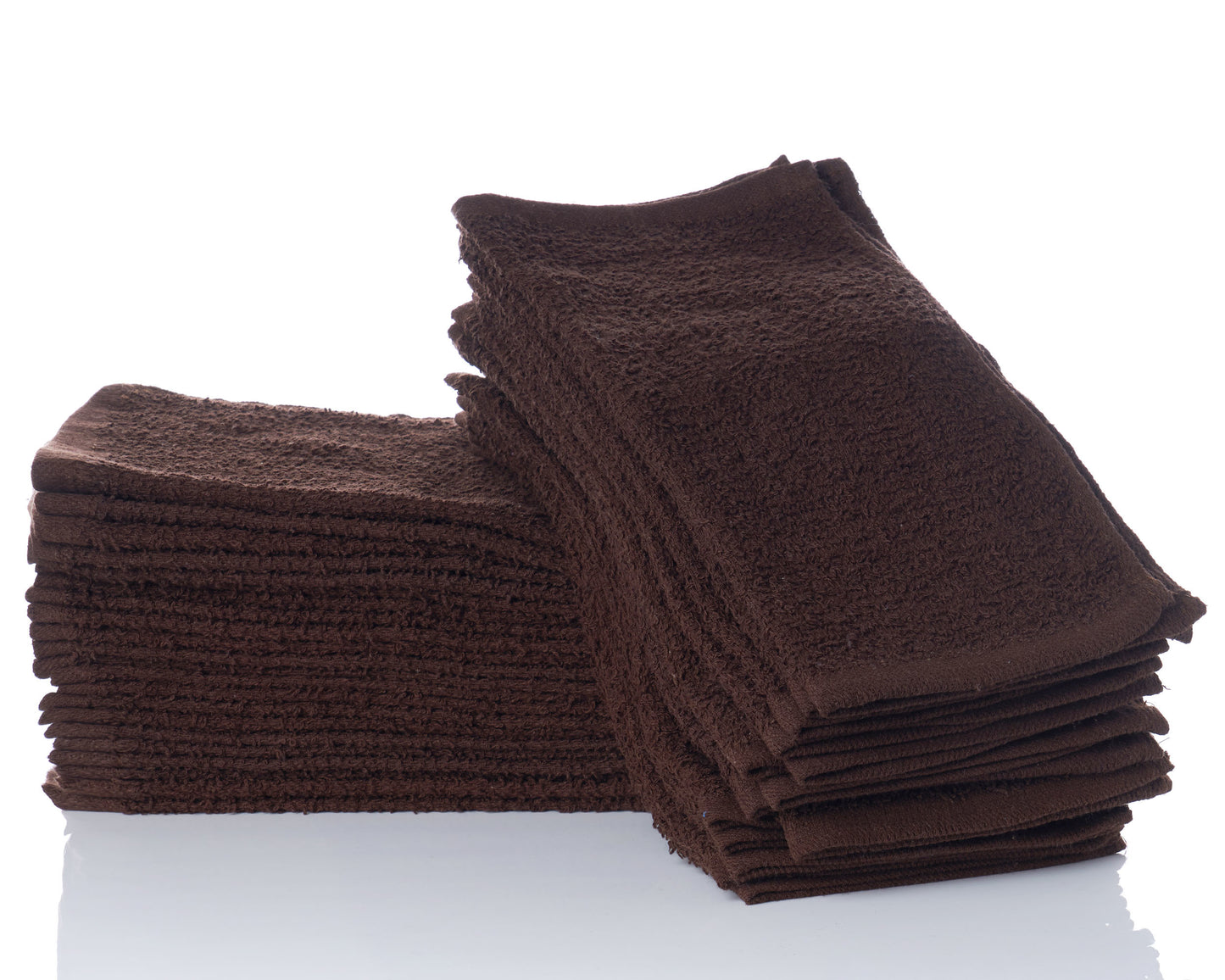 Simpli-Magic Cotton Washcloths, Brown , (Size: 12" x 12" -  Case of 480)