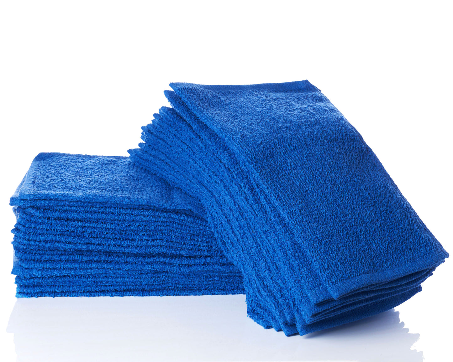 Simpli-Magic Cotton Washcloths, Blue, (Size: 12" x 12" - Case of 480)