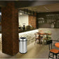 Open Top Trash Can (Silver)