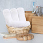 8-Piece White Ring Spun Cotton Highly Absorbent Bath Towel Set